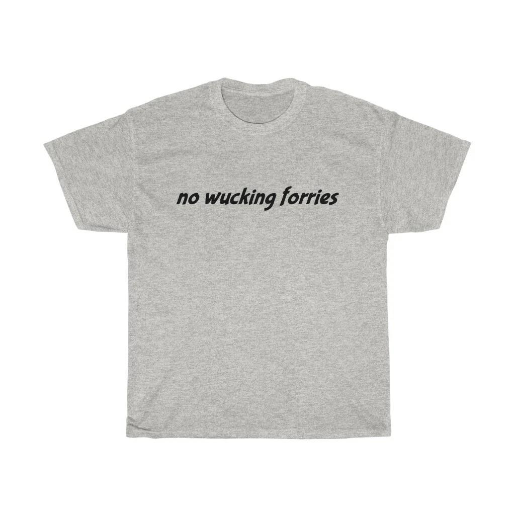 no wucking forries, Unisex Heavy Cotton T-shirt, Australian, no f^cking worries L