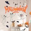 30*90CM funny skull family celebration Halloween glass showcase home wall decoration wall stickers 2 sheets