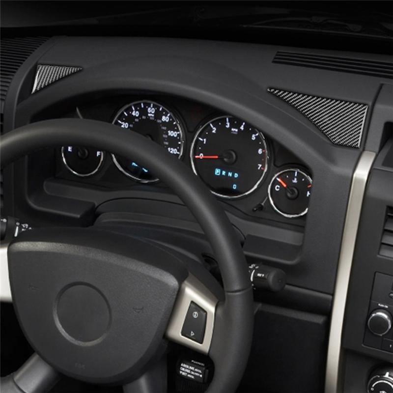 Carbon Fiber For Jeep Liberty 2008-2012 Car Dashboard Trim Cover Decoration Sticker Interior Parts Accessories