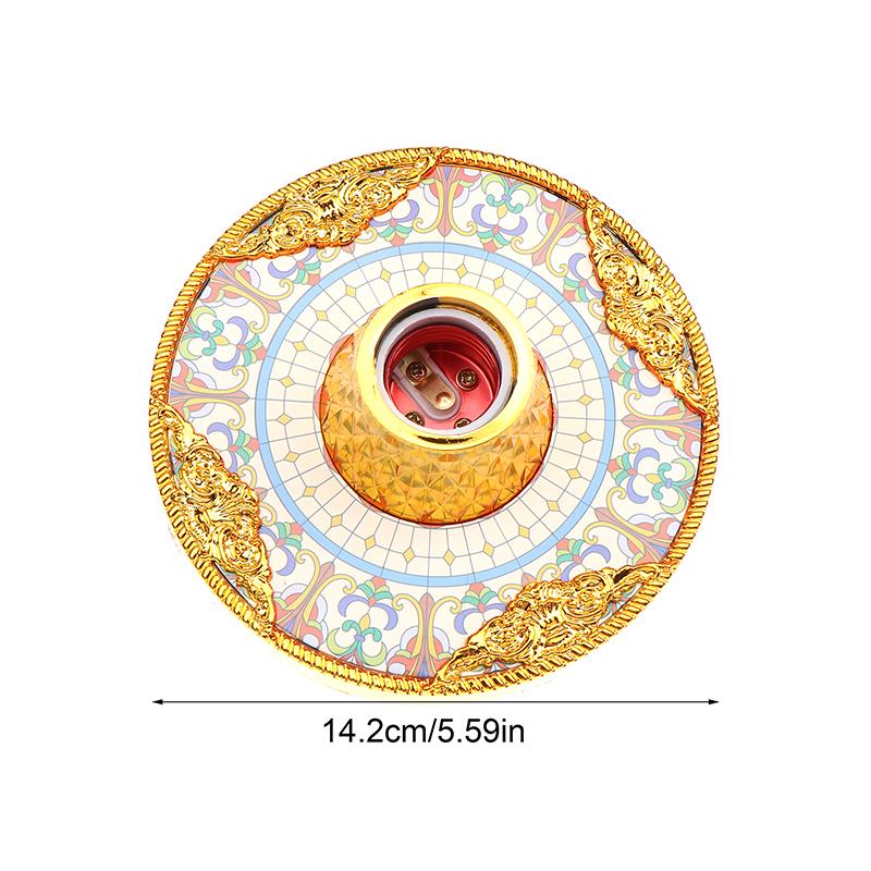 1Pc E27 Colored Pendant Lamp Holders Round Screw Fixed Base Socket Lamp Bulb Fixing Base Stand Light Bulb Holder