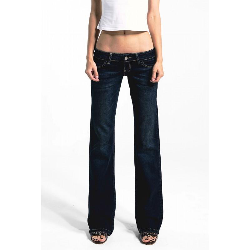 Low-Rise Flared Jeans Women Y2K Retro