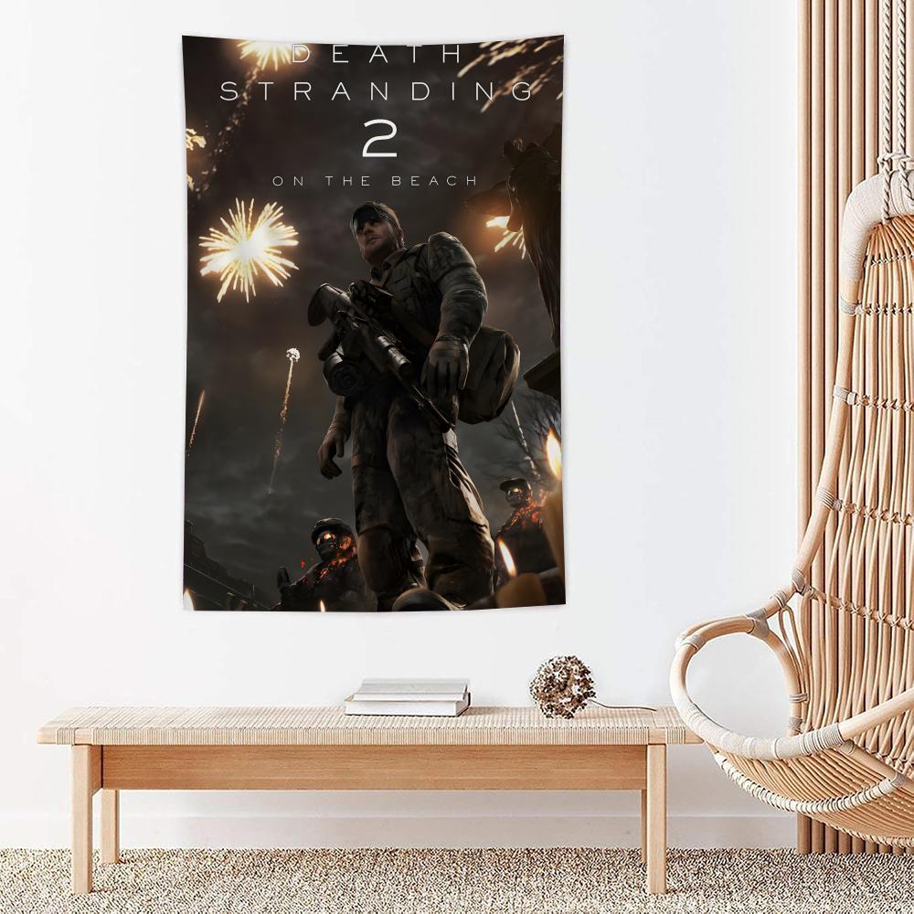 Game DDeath Stranding 2 Tapestry For Bedroom Living Room Outdoor Wall Decor Simple Stylish Art Piece Vertical Design