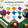 Foldable Mahjong Tile Holder Stand Single Piece Portable Mahjong Tile Rack Support for Easy Tile Organization and Display