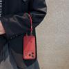 For iPhone 17 Pro Case TPU PU Leather PC Anti-drop Phone Back Cover with Wrist Strap
