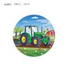 Tractor Theme Birthday Party Supplies: Plates, Napkins, Cups, Tablecloth, Banners.