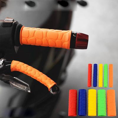 4 ks/sada Motocyklová rukojeť řídítek + páčka brzdové spojky měkký pryžový kryt