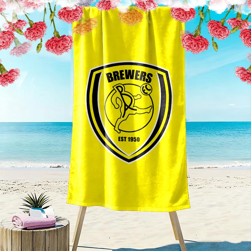 Burton Albion Fc Print Beach Towel Large Soft Quick Dry Towel For Beach Camping Swimming