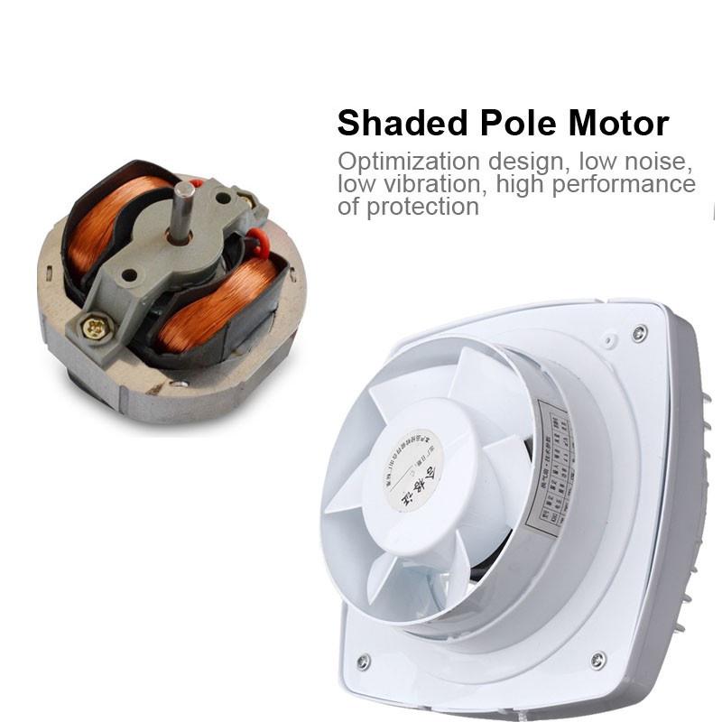 12W 4 Inch Kitchen Bathroom Window Ceiling Wall Mount Ventilation Exhaust Fan White