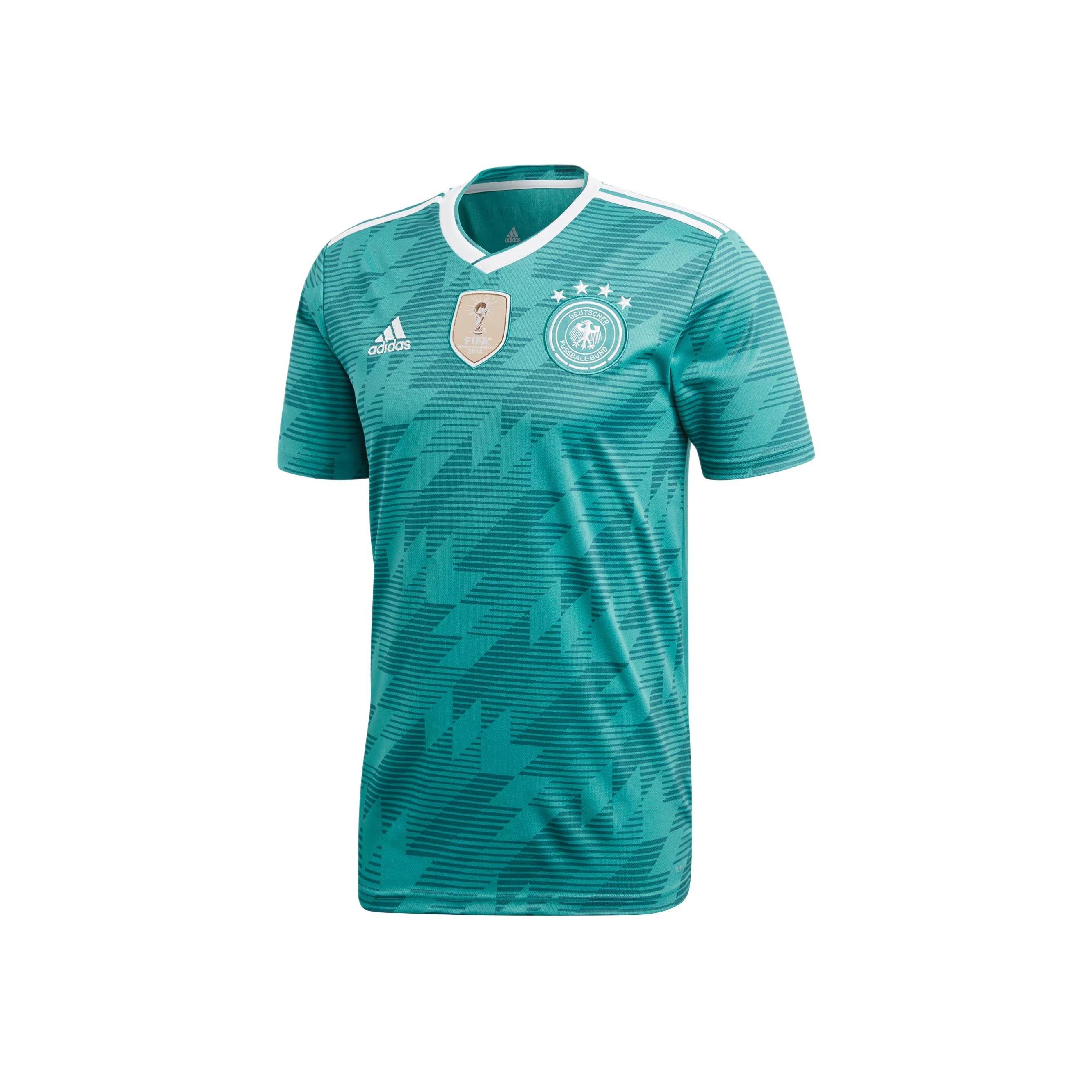 

Adidas Dfb Muller Germany Team Logo V-Neck World Cup Away Short Sleeve Football Shirt Men Tops BR3144 M