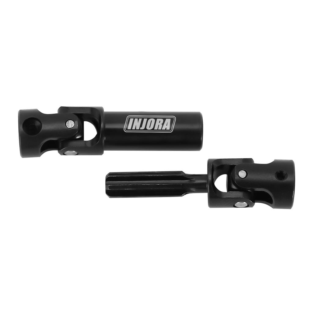 INJORA Hardened Steel Drive Shafts for 1/18 RC Crawler TRX4M Defender Bronco (4M-50BK)