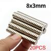 Imán de Neodimio Super Fuerte de 8x3mm N35 NdfeB Imán Permanente imanes Redondos Imanes Potentes Imán de Nevera