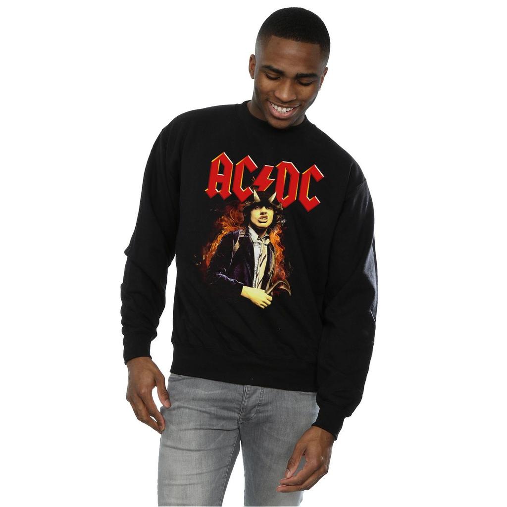 AC/DC Mens Angus Highway To Hell Sweatshirt