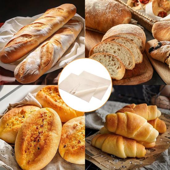 Bread Ball Fermentation Cloth Cotton Baguette Pad Thick Undyed Unbleached French Bread Making Fabric for Vertical Fermentation Crust Formation