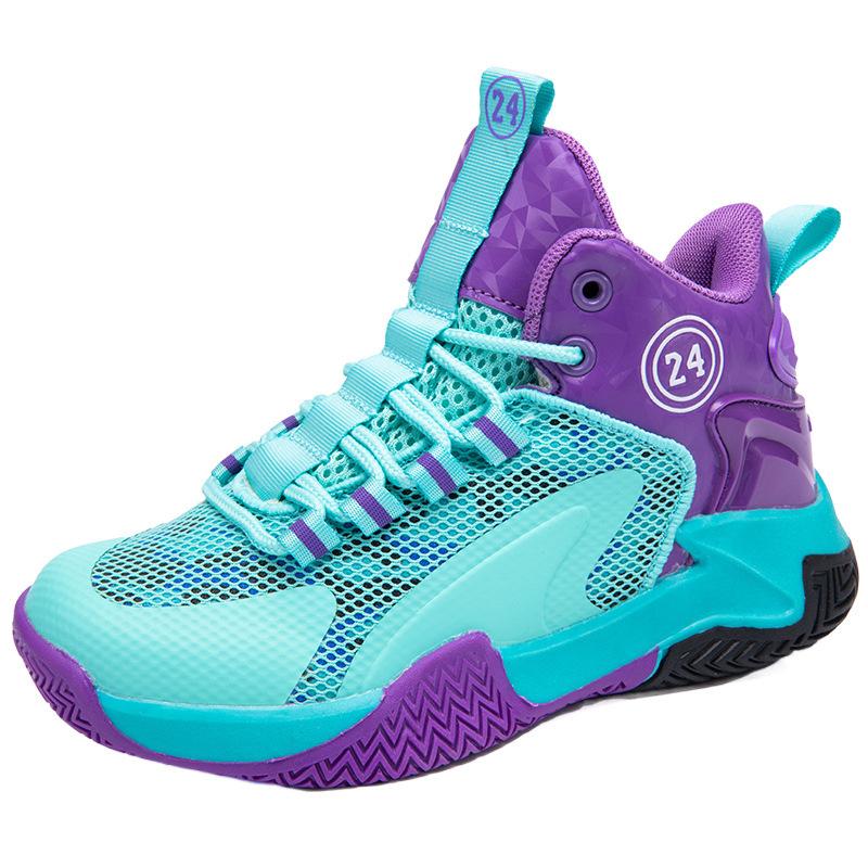 Fashion children's basketball shoes high-top spring and autumn new boys and students wear-resistant professional practical training sneakers sports s