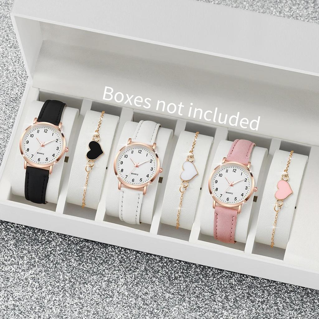 Women'S Multi-Piece Set Women'S Compact Watch Versatile Luxury Exquisite Accessories Quartz Wrist Watch