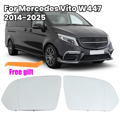 Verre de Rétroviseur Latéral pour Mercedes-Benz Classe V Vito W447 2014 2015 2016-2025 Verre de Rétroviseur Extérieur Accessoires Auto