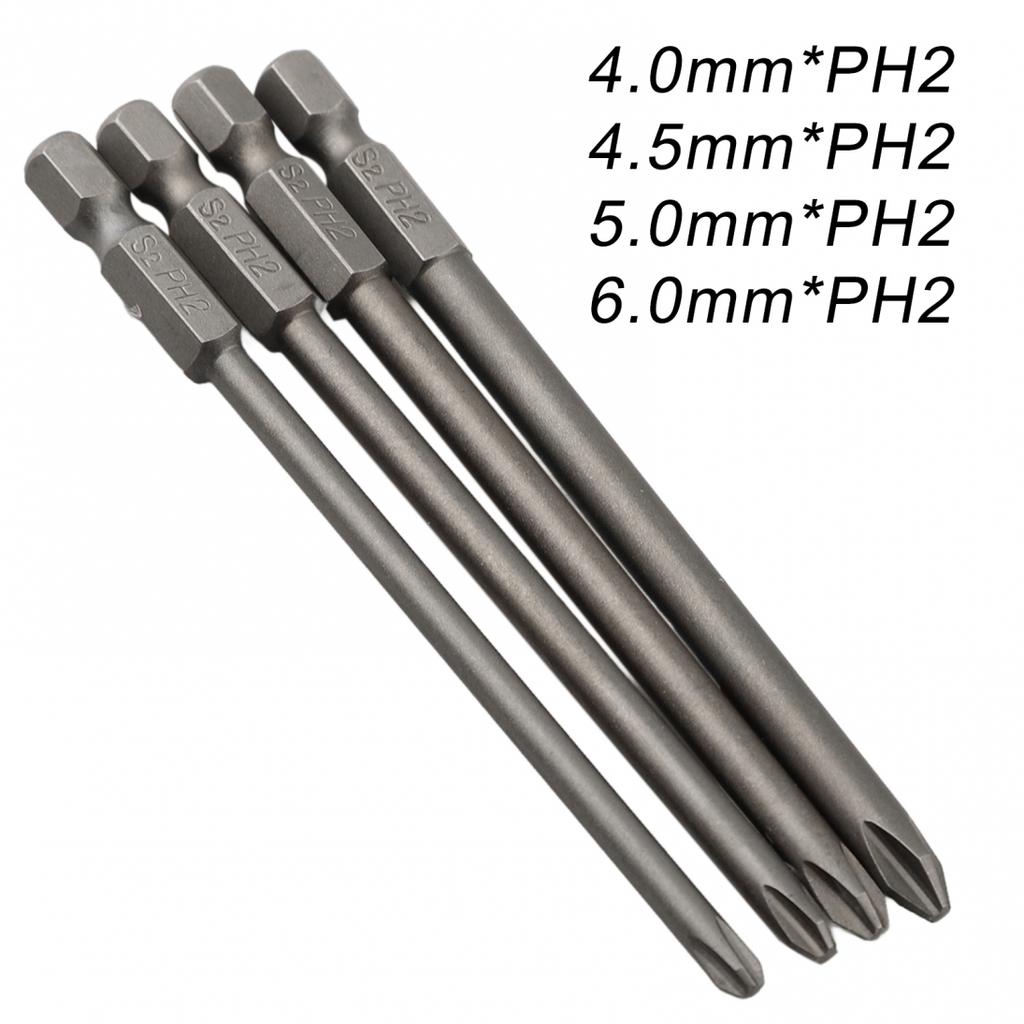1/4 Hex Shank Bits 100mm Screwdriver Bits Torx Hex Cross Slotted Bits