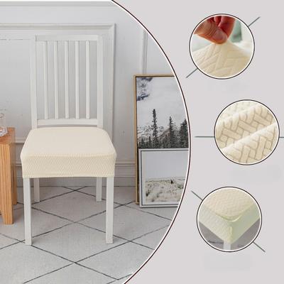 1PC Elastic Dining Chair Seat Cover, Detachable, Washable, Reusable, Seat Cushion, Dining Chair Cushion Cover