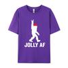 Jolly Af Bigfoot Santa Christmas Sasquatch T Shirts Tops Tees for Unisex High Quality All Cotton T Shirt Camisas Basicas Hombre