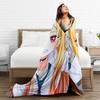 Kitagawa Marin My Dress-Up Darling Blankets Anime Flannel Funny Breathable Throw Blankets Bedding Lounge Spring/Autumn Office