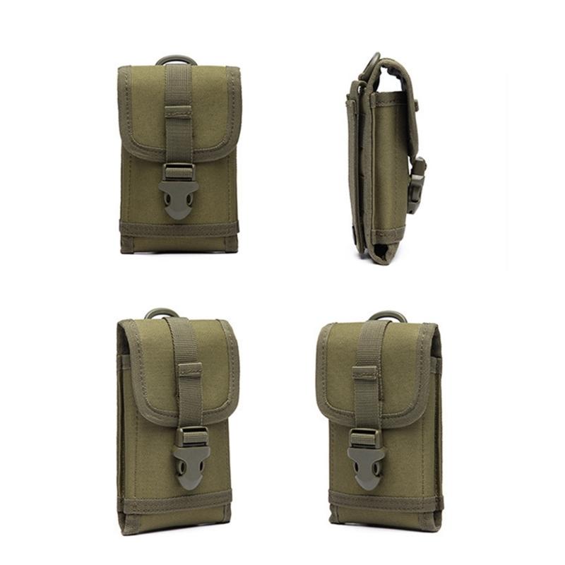 Men Adventure Phone Holder Camouflages Fabric Adjustable Waist Pack Outdoor Exercise Travel Storage Solution