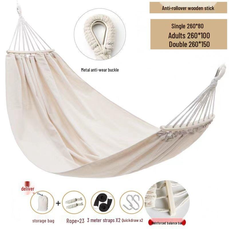 Outdoor Wind Hammock: Summer Swing, Indoor/Outdoor Tassel Hanging Net, Picnic & Camping Set