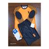 Long Sleeve Kids Goalkeeper Jersey Set Neon Green Sponge Supported Imported Fabric Socks Wristband Gift