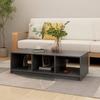 VidaXL Coffee Table Grey 110x50x34 Cm Solid Pine Wood