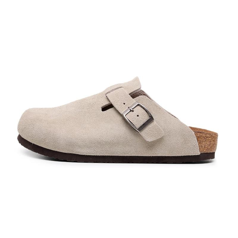 Cork Shoes, Women's Bag Head Slippers, Casual Half-pack, Retro Men's Half-tow Sandals Rizhang Series