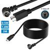 Mini DIN 6pinový kabel 0,5 metru samec pravoúhlý na samec přímý konektor měděné jádro prodlužovací kabel