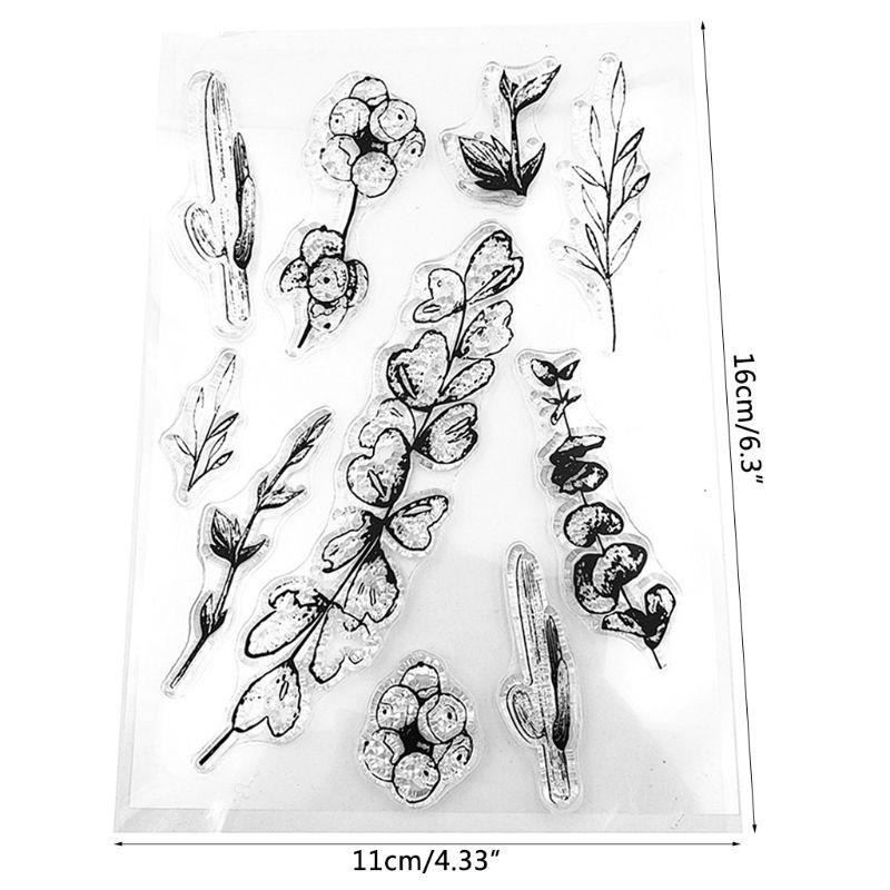 Buy Flower Silicone Clear Seal Stamp DIY Scrapbooking Embossing Photo ...