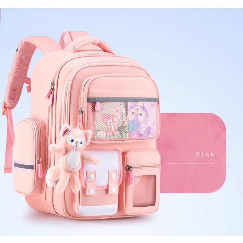 

Новые детские школьные сумки для девочек, ортопедические, водонепроницаемые, для начальной школы, детские, симпатичные, фиолетовые, с несколькими карманами, Mochila Infantil