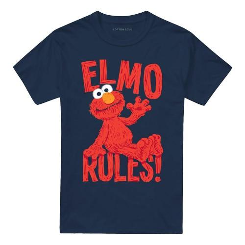 Sesame Street Unisex Adult Rules Elmo T-Shirt