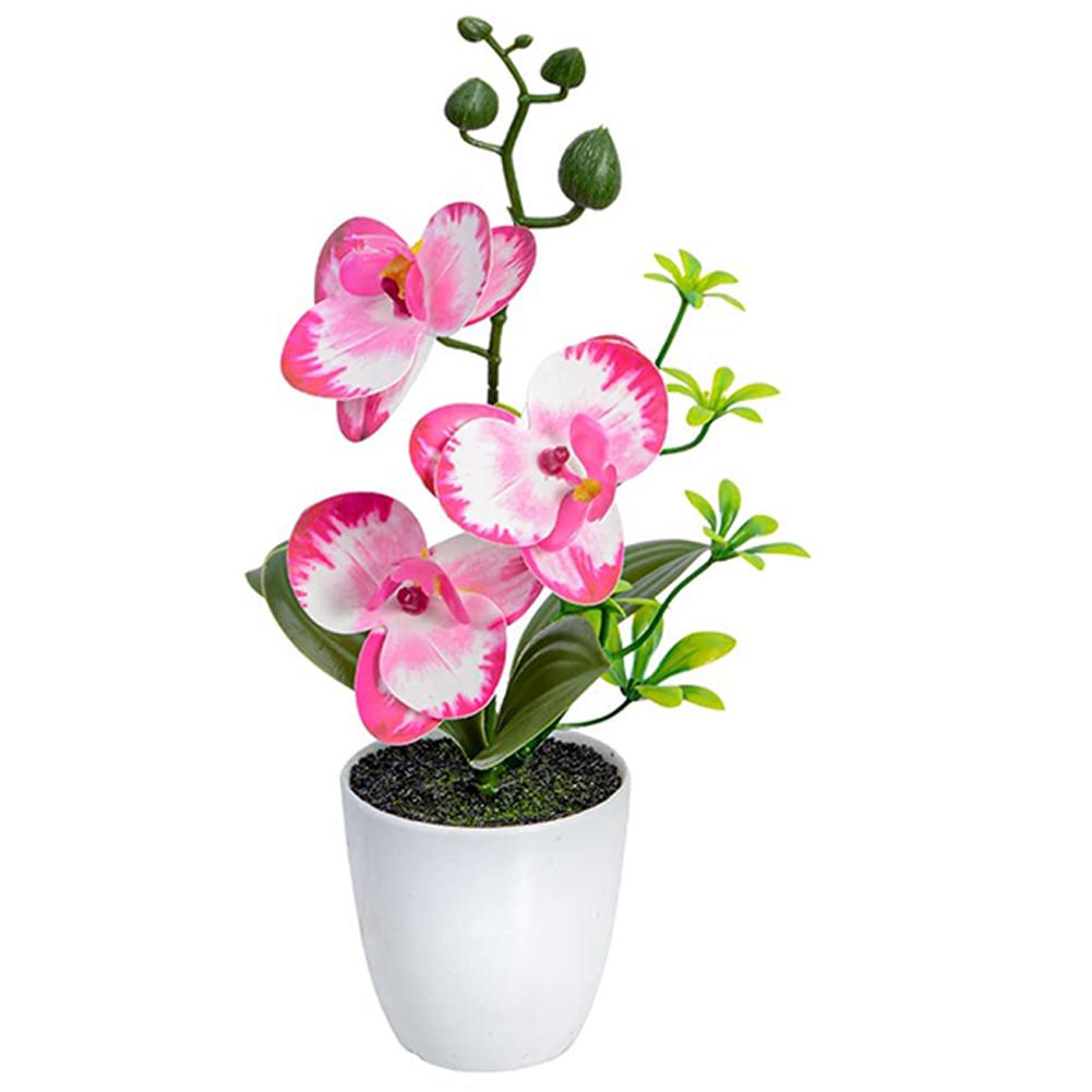 Umělá květina orchidej Umělá orchidej Falešná bonsai Phalaenopsis Venkovní vnitřní květináče do kanceláře Domácí Svatební párty Vnitřní dekorace