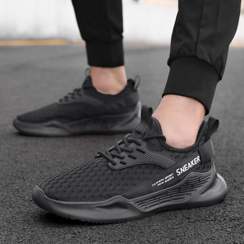 Men'S Sports Shoes Casual Sneakers Men Lace Up Soft Sole Flat Comfortable Academy Sports Shoes For Men Lightweight Low-Top Daily