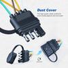 22 Ft 4-Pin 5-Wire Trailer Wiring Harness With Nylon Mesh Protection, A Trailer Light Kit Suitable For Re-Wiring The Tail Lights, Brake Lights, And