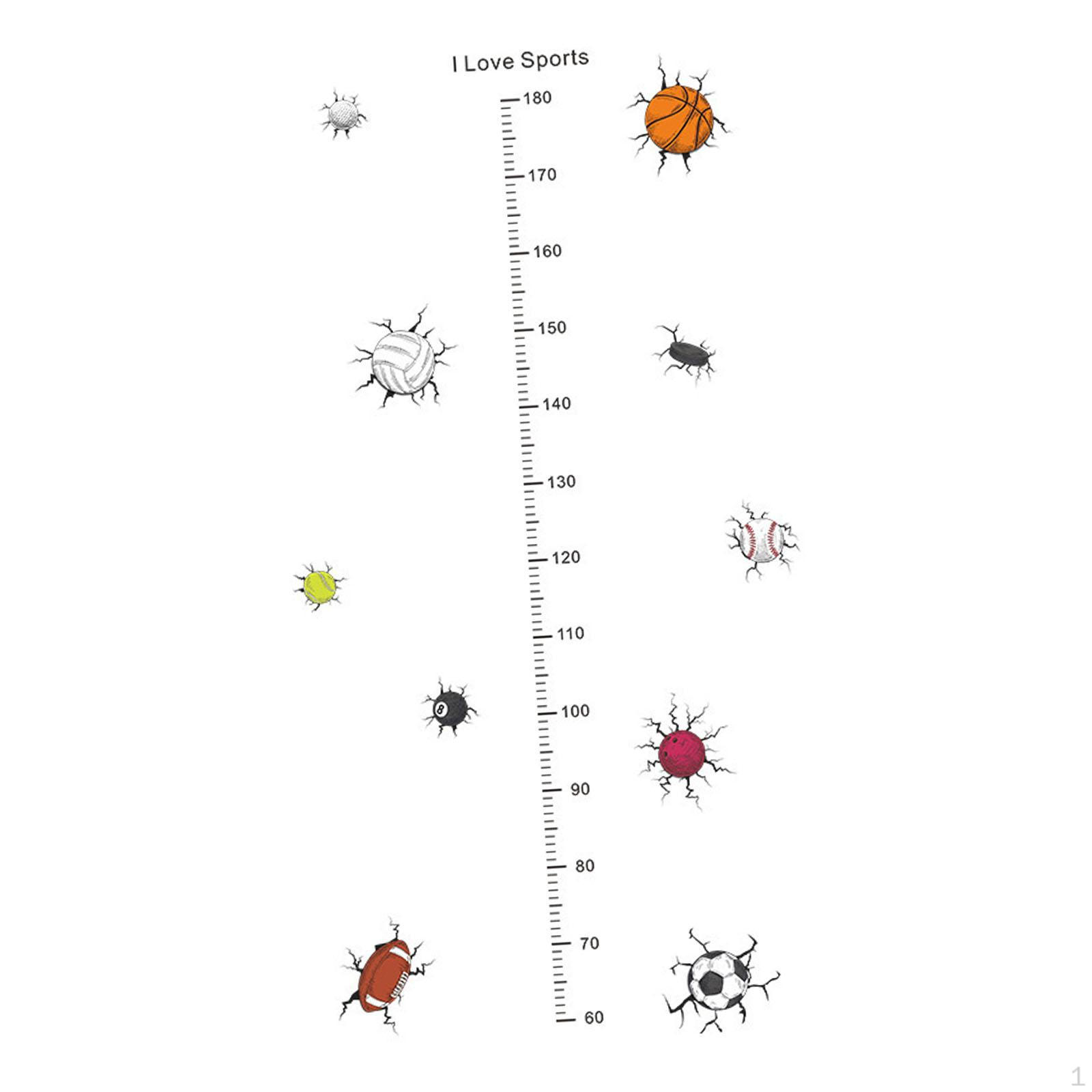 

Наклейка на стену с графиком роста детей - интерактивная высота Style D