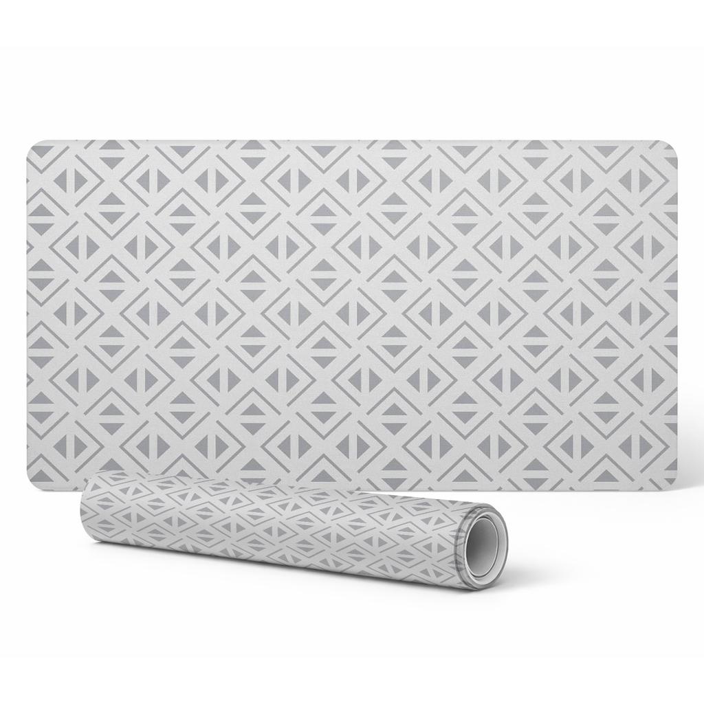 Vinyl Protective Mat with a Modern Geometric Pattern 100x50 cm