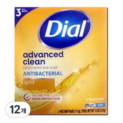 Sapone Viso Antibatterico Dial Gold, 113g, 12 pezzi