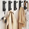 5PCS Heavy Duty Self-Adhesive Hooks, No Drilling Required-Strong Plastic Wall Hooks for Bathroom,Kitchen,Wardrobe & Door Storage