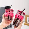 Koreanischer isolierter Glasbecher für Kaltbrühkaffee