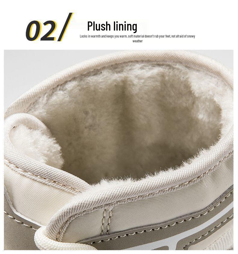 Women's Waterproof Non-Slip Winter Snow Boots with Warm Fleece Lining for Comfortable Outdoor Mountaineering and Skiing