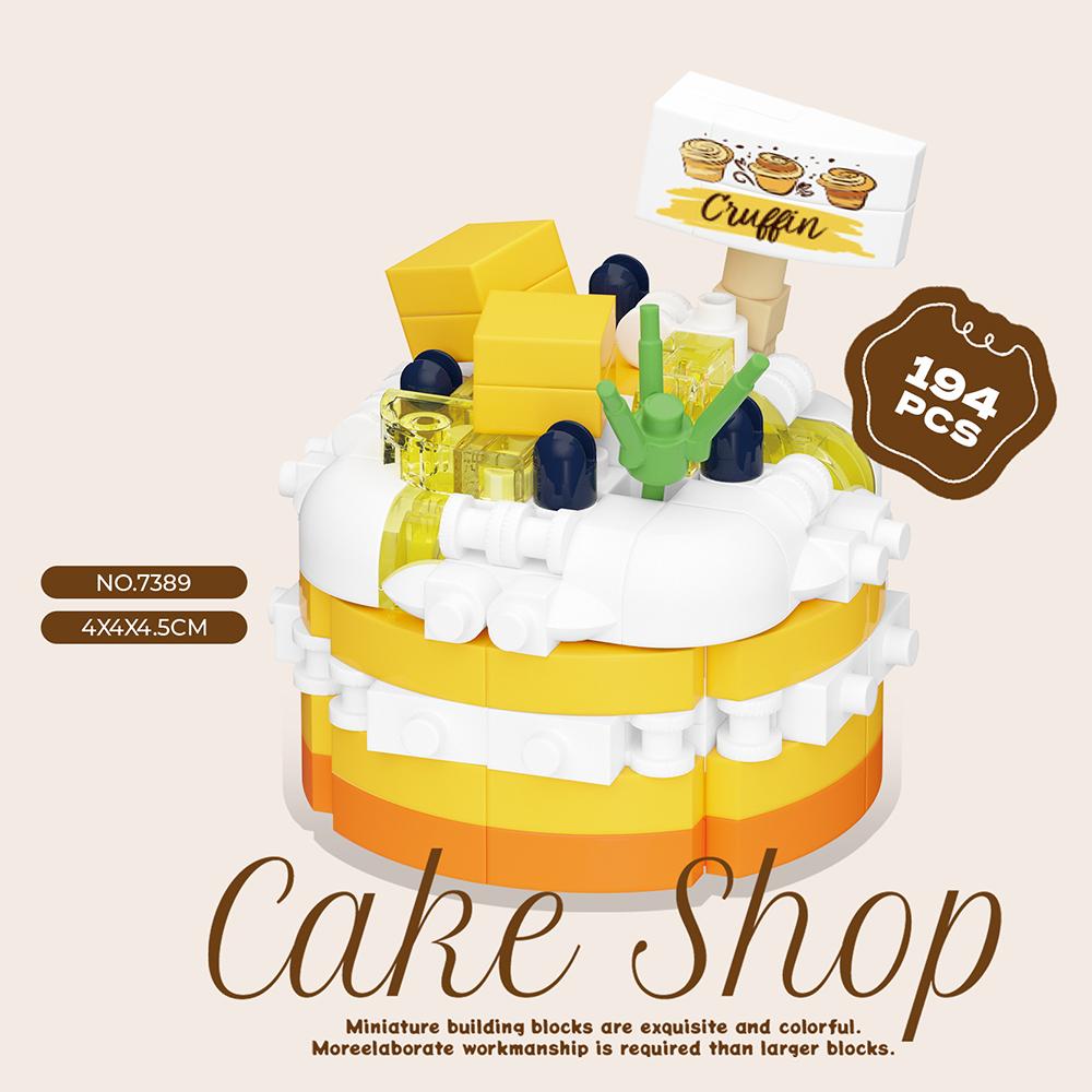 Regali di Compleanno Decorazioni Mini Torta Fai da Te Giocattoli Mattoncini per Bambini Mini Mattoncini Set Cibo Dessert Giocattoli Educativi