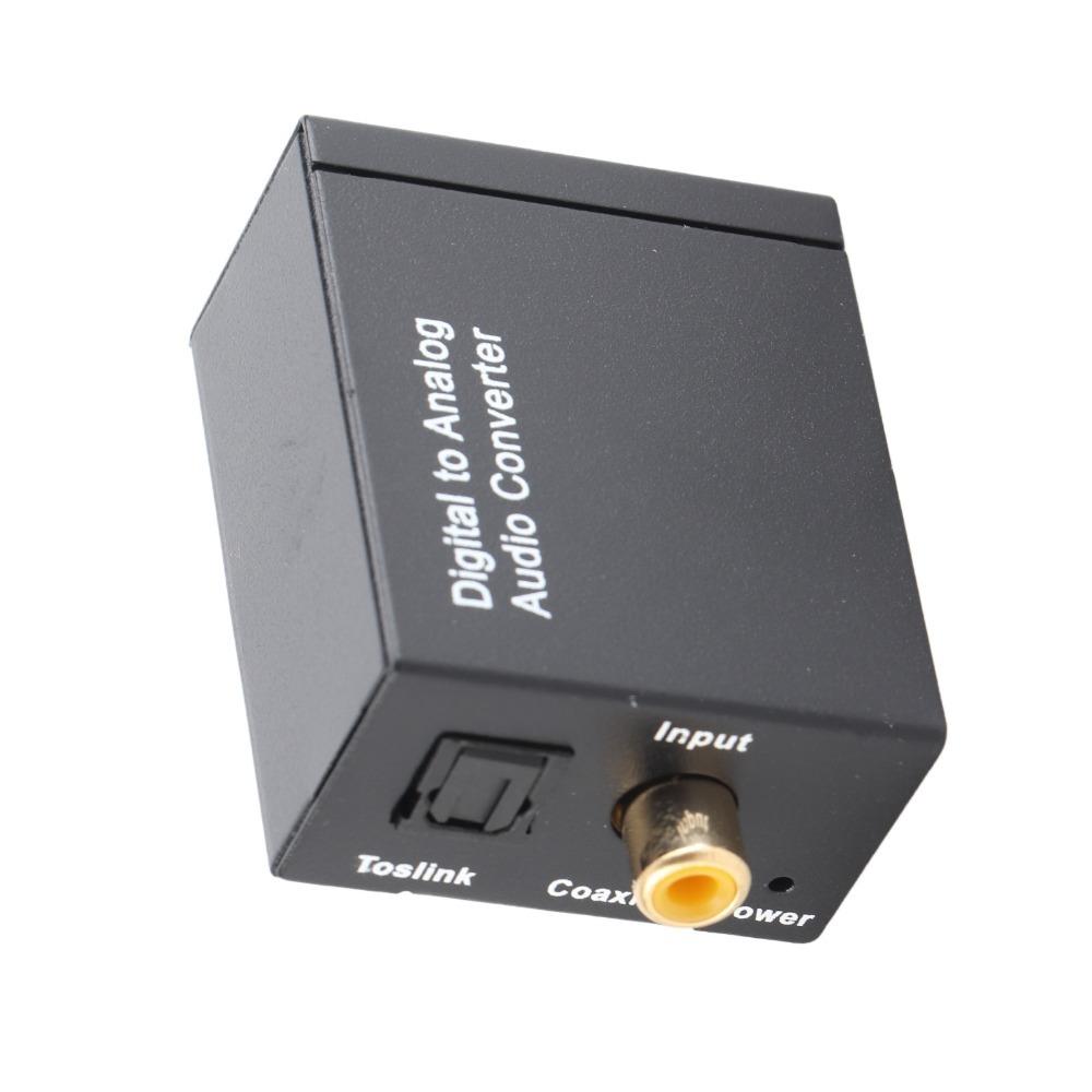 Coaxial /Optical Input Digital Audio Converter RCA Output Optical To Analog Converter For Computer