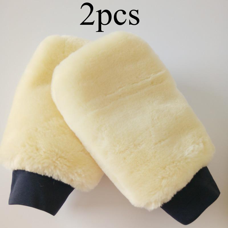 Household Wool Car Wash Gloves, Chenille Tools, Rags, Non-damaging Car Paint Surface, Special Car Wash Gloves for Waxing