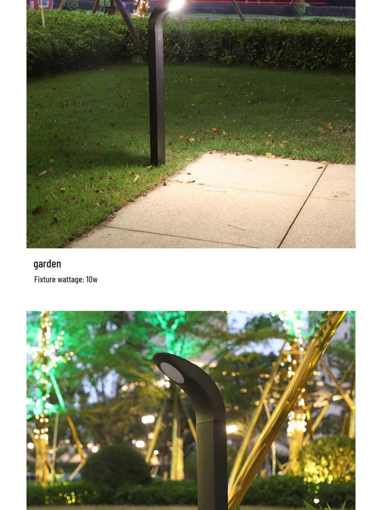 Outdoor Waterproof Solar Aluminum Lawn Lights for Gardens, Parks, and Courtyards