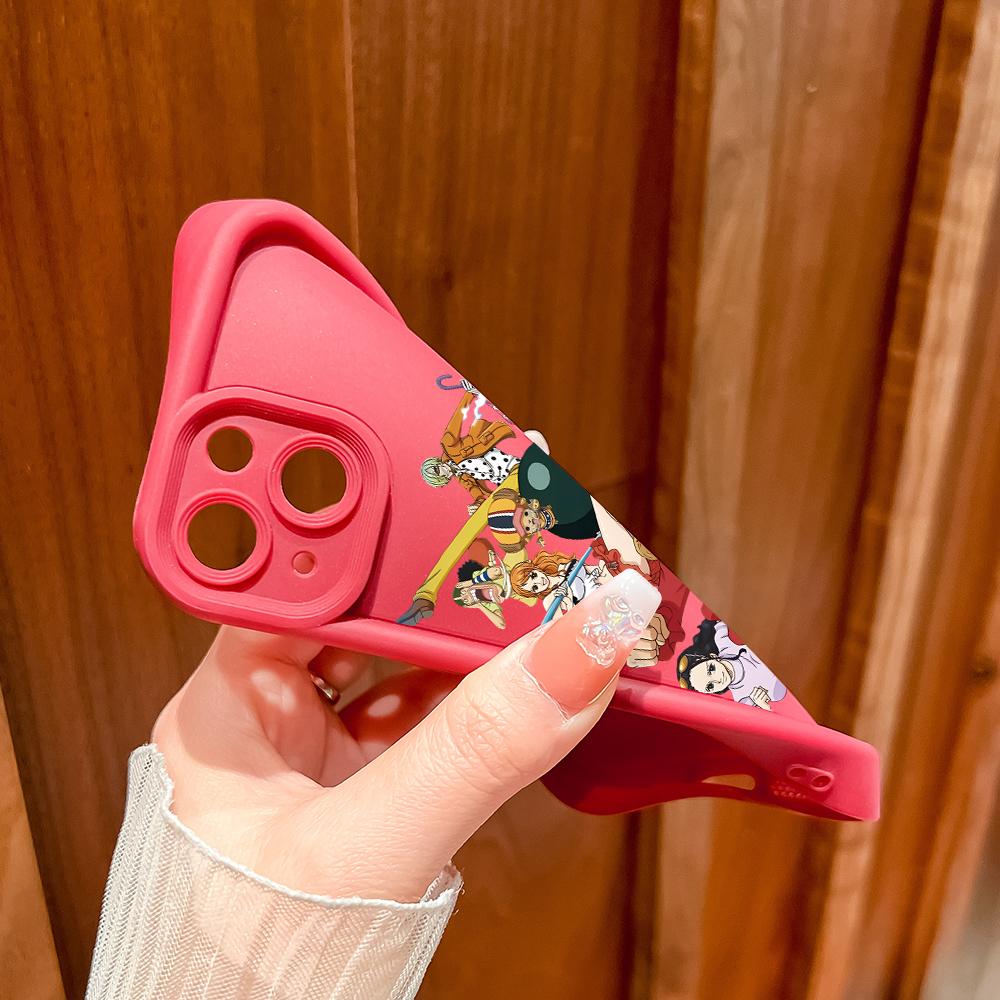 Weiche Silikon-Quadratleitern-Cartoon-Muster Vollständiger Kameraschutz Stoßfeste Hülle für Huawei Honor Xiaomi Redmi Samsung