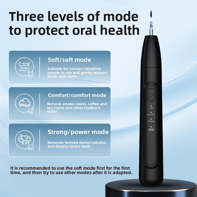 Household Dental Cleaner Ultrasonic Oral Cleaning To Remove Calculus Tea Stains and Wash Tooth Stains Portable Dental Beauty Instrument