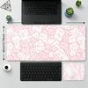 Cute Cat Family Mouse Pad Large Computer Office Game Table Mat Rubber Anti-slip Stitched Edge Keyboard Mat 90x40 XXL Desk Pad