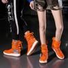 46 Large Size Couple Fashion Non-slip Shoes Men's and Women's High Top Canvas Shoes Personality Men's and Women's Boots